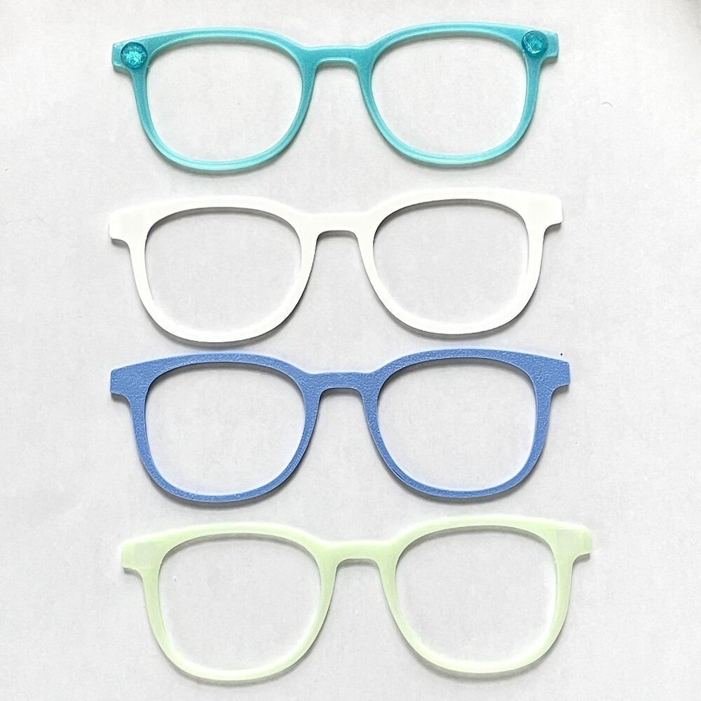 Set of 4 3D Printed Reese Magnetic Pair Eyewear Toppers-New!